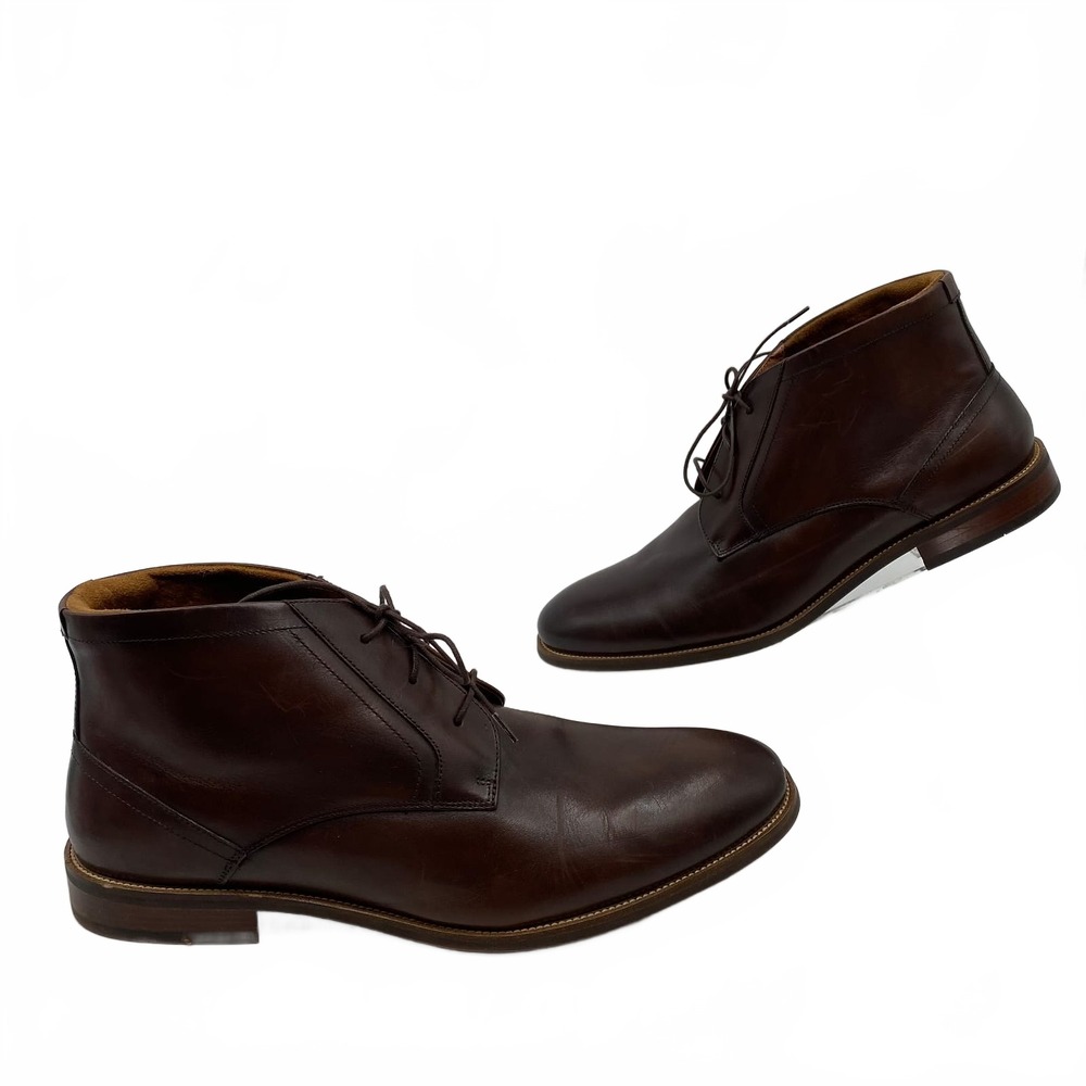 Florsheim Brown Leather Bootie Men’s 13 | Classic Style, All-Season